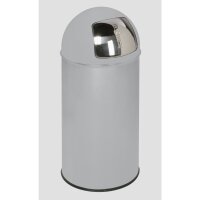 VAR Abfallbehälter D 35 ca. 50l Metall silber 1...