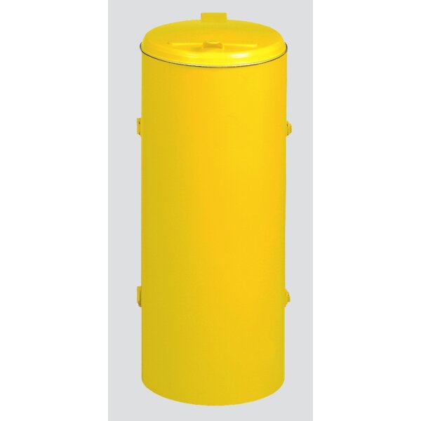 VAR Müllsackständer Kompakt-Junior Müllsäcke bis 120 l 45 x 90 cm (Ø x H) Blech, verzinkt, pulverbeschichtet gelb