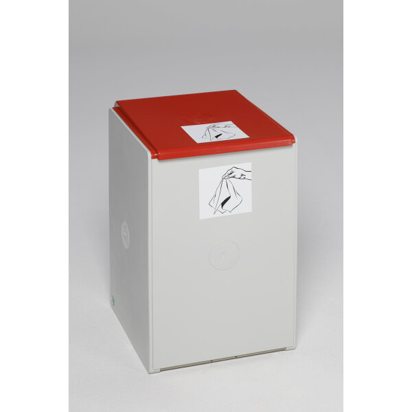 VAR Abfallsammelsystem 36 x 57 x 40,5 cm (B x H x T) 60l 1 Sortierfach Polystyrol lichtgrau