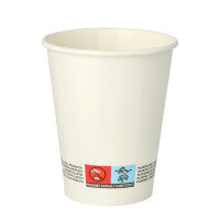 PAPSTAR Trinkbecher Einweg 200ml Pappe, PLA-beschichtet...