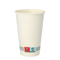 PAPSTAR Trinkbecher Einweg 300ml Pappe, PLA-beschichtet...