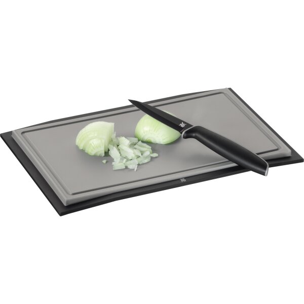 WMF Messerset Touch je 1 x Allzweckmesser (Länge 20 cm, Klingenlänge 9 cm), Kochmesser (Länge 24 cm, Klingenlänge 13 cm) mit Klingenschutz Stahl