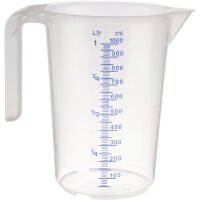 APS Messbecher STACKABLE 1l Polypropylen transparent