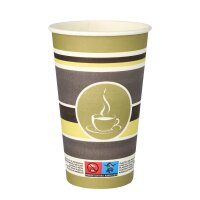PAPSTAR Trinkbecher To Go Einweg 400ml Pappe, Polyethylen...