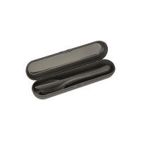 Koziol Besteckgarnitur KLIKK READY Mehrweg je 1 x Messer, Gabel, Löffel, Besteck Etui TPE Kunststoff nature ash grey