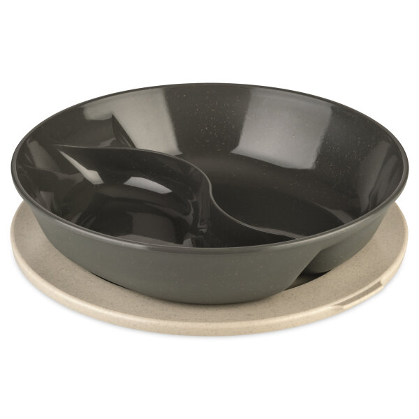 Koziol Menüteller CONNECT SEPAREE TPE Kunststoff nature ash grey