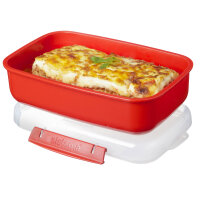 sistema Mikrowellengeschirr Box Microwave™ 23,2 x 7,8 x 14,9 cm (B x H x T) 1,25l Kunststoff rot