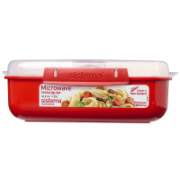 sistema Mikrowellengeschirr Box Microwave™ 23,2 x 7,8 x 14,9 cm (B x H x T) 1,25l Kunststoff rot