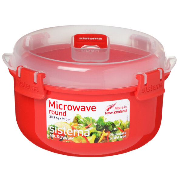 sistema Mikrowellengeschirr Box Microwave™ 15,6 x 9,3 cm (Ø x H) 0,915l Kunststoff rot