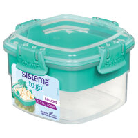 sistema Lunchbox Snacks TO GO™ 11,1 x 7,2 x 11,1 cm (B x H x T) inkl. Einsatzschale Kunststoff farbig sortiert (freie Farbauswahl nicht möglich)