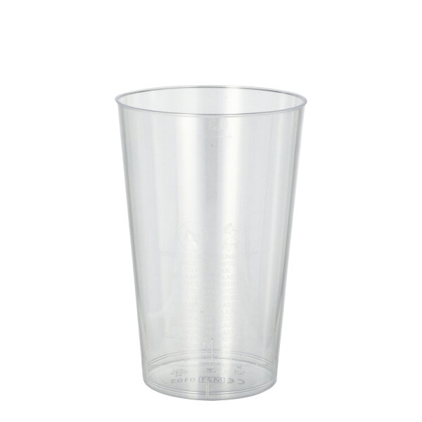 PAPSTAR Trinkbecher Einweg 300ml Polystyrol glasklar 50 St./Pack.