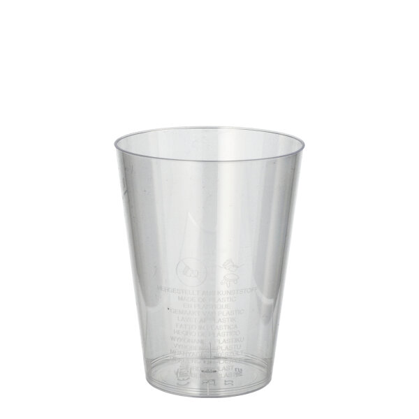PAPSTAR Trinkbecher Einweg 200ml Polystyrol glasklar 50 St./Pack.