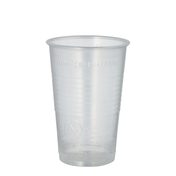 PAPSTAR Trinkbecher Einweg 300ml Polypropylen transparent 100 St./Pack.