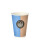 STARPAK Trinkbecher Einweg 180ml Pappe, PE-Beschichtet blau/braun To Go 100 St./Pack.