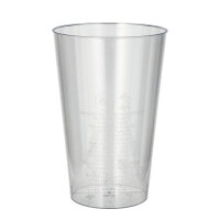 PAPSTAR Trinkbecher Einweg 400ml Polystyrol glasklar 50...