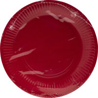 PROnappe Speiseteller Einweg 23cm rot 20 St./Pack.