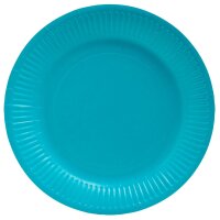 PROnappe Speiseteller Einweg 23cm türkis 20 St./Pack.