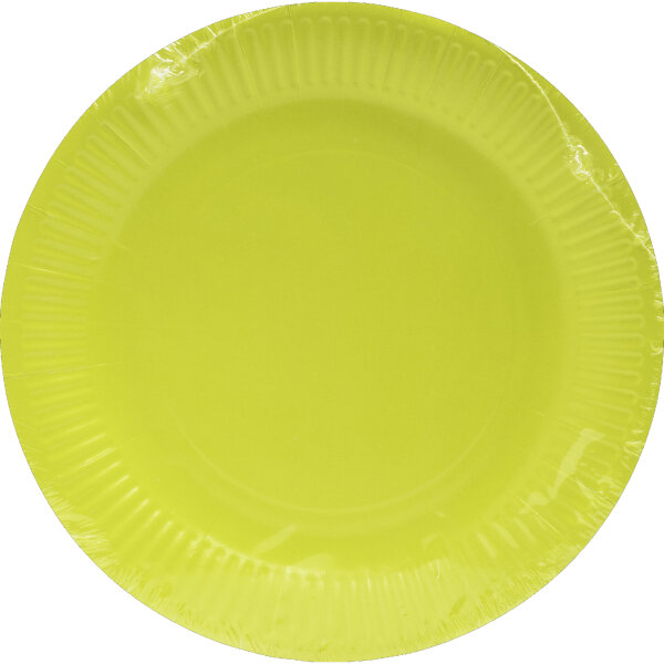 PROnappe Speiseteller Einweg 23cm kiwigrün 20 St./Pack.