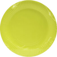 PROnappe Speiseteller Einweg 23cm kiwigrün 20 St./Pack.