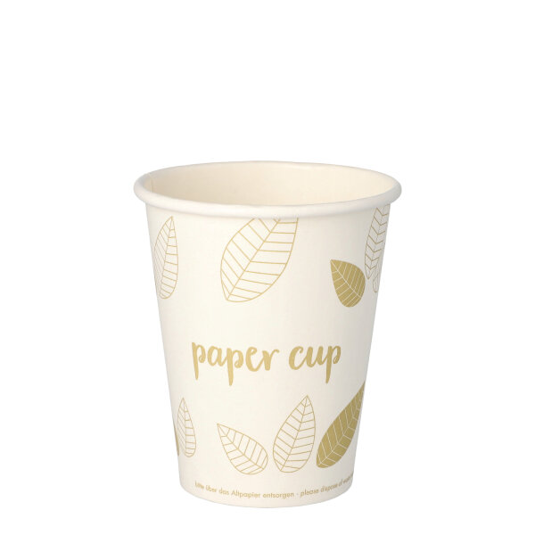 PAPSTAR Trinkbecher pure Einweg 200ml Pappe weiß/creme paper cup 50 St./Pack.