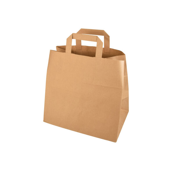 STARPAK Tragetasche 26 x 25 x 17 cm (B x H x T) 70g/m² Kraftpapier braun 400 St./Pack.