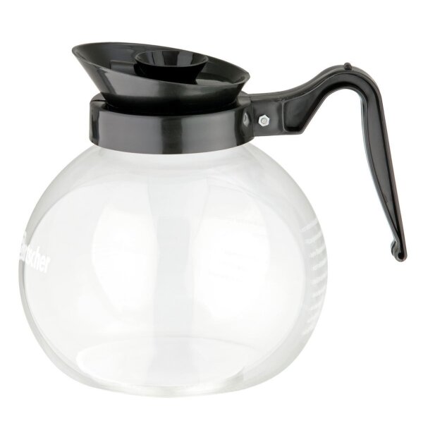 Bartscher Kanne 16 x 17,8 cm (Ø x H) 1,8l Glas/Kunststoff transparent/schwarz