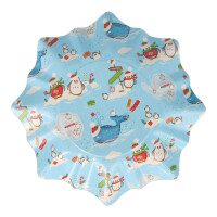 PAPSTAR Weihnachtsteller Einweg Stern 28cm Frischfaserkarton mehrfarbig freie Motivauswahl nicht möglich 2 St./Pack.