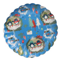 PAPSTAR Weihnachtsteller Einweg 23cm Frischfaserkarton...