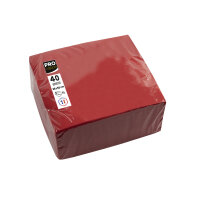 PROnappe Servietten 38 x 38 cm (B x L) rot 40 St./Pack.