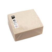 PROnappe Servietten 38 x 38 cm (B x L) elfenbein 40...