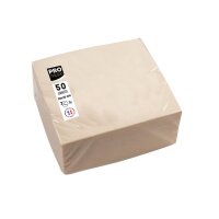 PROnappe Servietten 20 x 20 cm (B x L) elfenbein 50...