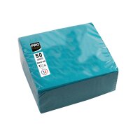 PROnappe Servietten 20 x 20 cm (B x L) türkis 50...