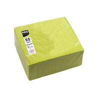 PROnappe Servietten 20 x 20 cm (B x L) kiwigrün 50...