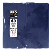 PROnappe Servietten 38 x 38 cm (B x L) marineblau 40...