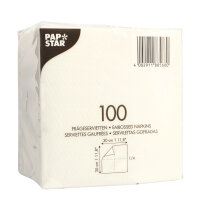 PAPSTAR Servietten 30 x 30 cm (B x L) weiß 100...