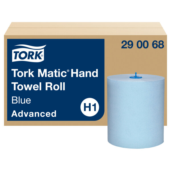 Tork Handtuchrolle Matic® Advanced 21 cm x 150 m (B x L) Zellstoff blau 6 Rl./Pack.