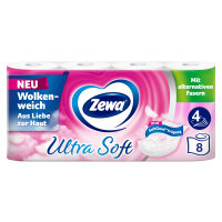 Zewa Toilettenpapier Ultra Soft 4-lagig weiß 150...