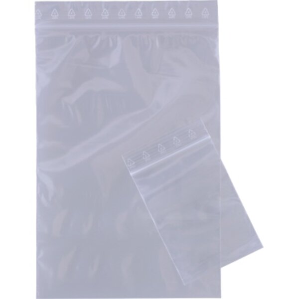Druckverschlussbeutel 120 x 170 mm (B x H) 50µm LDPE-Folie transparent 1.000 St./Pack.