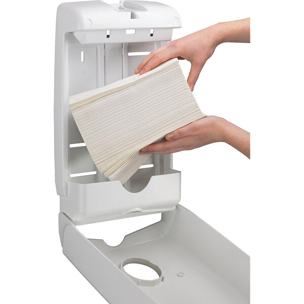 Aquarius Handtuchspender Slimfold™ Scott® Papierhandtücher Slimfold™ 5856 23,9 x 38 x 8,1 cm (B x H x T) Kunststoff weiß