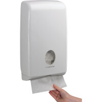 Aquarius Handtuchspender Slimfold™ Scott® Papierhandtücher Slimfold™ 5856 23,9 x 38 x 8,1 cm (B x H x T) Kunststoff weiß