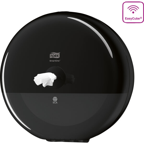 Tork Toilettenpapierspender SmartOne® 26,9 x 26,9 x 15,6 cm (B x H x T) Kunststoff schwarz