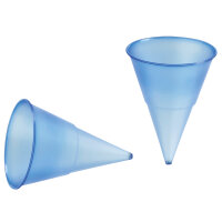 PAPSTAR Spitzbecher Einweg 115ml Polypropylen blau 1.000...