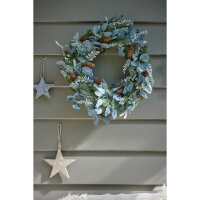 EVERLANDS Weihnachtskranz Modern 40 x 8 cm (Ø x H)...