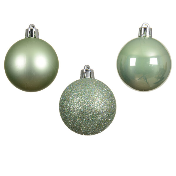 Christbaumschmuck Kugel Material: Polystyrol Farbe: matcha green 14 St./Pack.