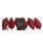 Christbaumschmuck Zapfen Maße: 4,5 x 8 cm (Ø x H) Material: Polystyrol Farbe: weihnachtsrot 6 St./Pack.