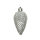 Christbaumschmuck Zapfen Maße: 4,5 x 8 cm (Ø x H) Material: Polystyrol Farbe: silber 6 St./Pack.