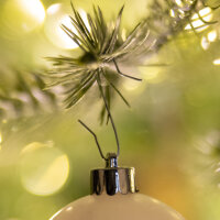 DECORIS Christbaumschmuckaufhänger Eisen silber 50...