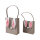 DECORIS Geschenktragetasche 17 x 34 cm, 20 x 42 cm (B x H) Polyester braun Osterhasen 2er Set