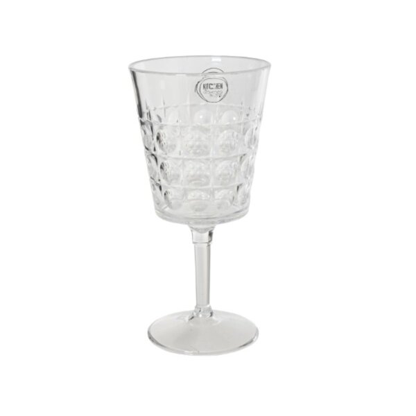 DECORIS Rotweinglas Mehrweg 9 x 18,4 cm (Ø x H) 360ml Plastik transparent