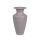 DECORIS Vase eisen 12 x 23 cm (Ø x H) Eisen, lackiert lila glänzend